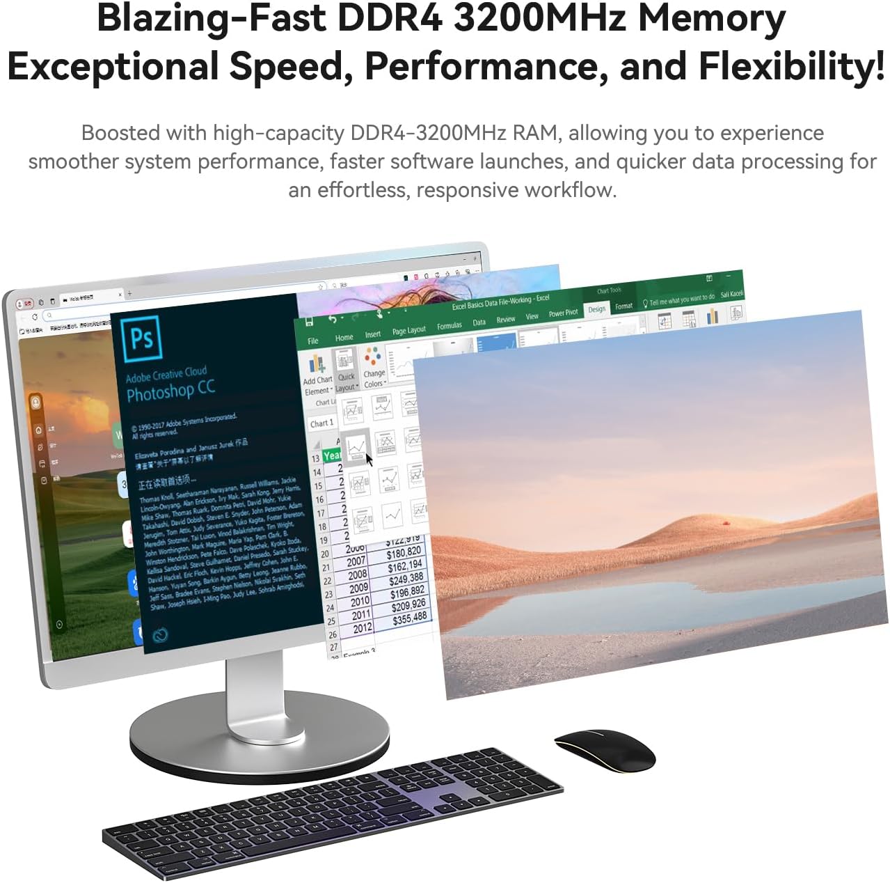 Beelink EQI12 Mini PC W-11 Pro i5-1235U 32GB DDR4 500GB NVMe M.2 SSD Dual Display 4K@60Hz Output, Wi-Fi 6, RJ45, Built in PSU Office Mini Computer