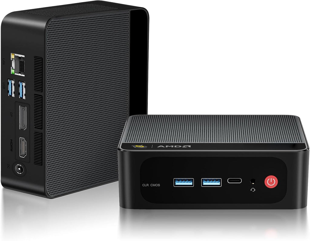 Beelink SER5 Mini PC, AMD Ryzen 5 5500U (6C/12T, up to 4.0GHz), Mini Computer with 16G DDR4 RAM 500GB M.2 2280 NVMe SSD, Micro PC Support 4K Triple Display/WiFi6/BT5.4/2.5G LAN