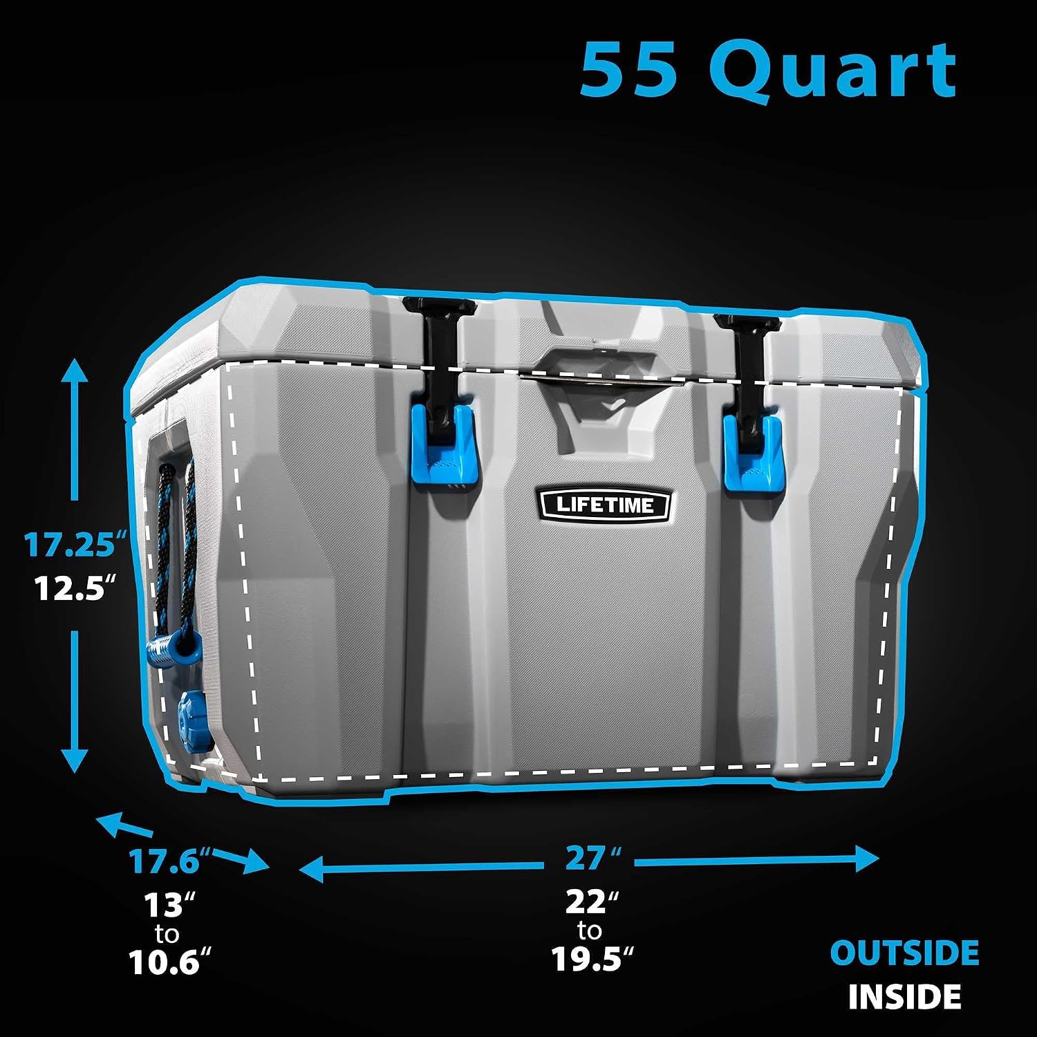Lifetime Hard Cooler, High Performance Ice Chest