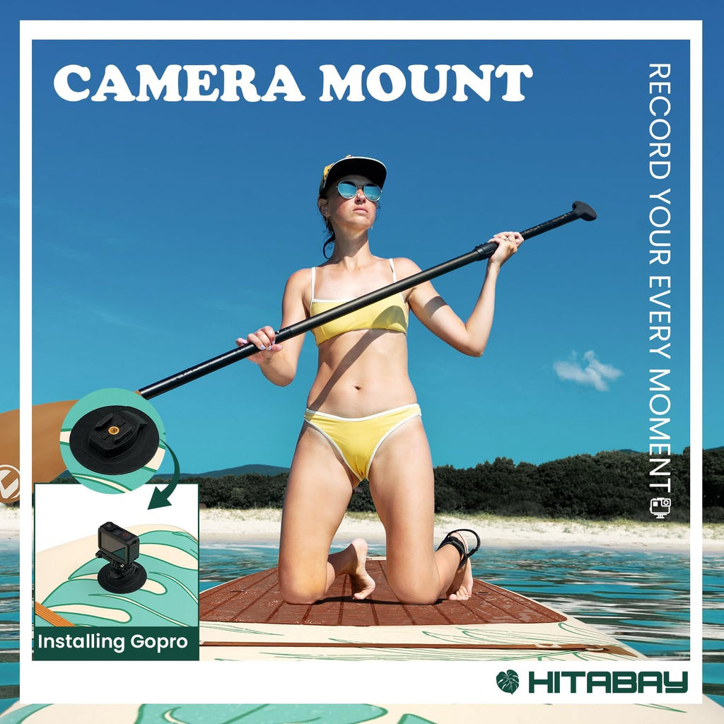 Inflatable Stand Up Paddle Board 10'6' All-Around SUP Kit - Lightweight (16 lbs), Stable & Durable, Camera Mount & Complete Accessories - SUP Board for Beginners & All Skill Levels
