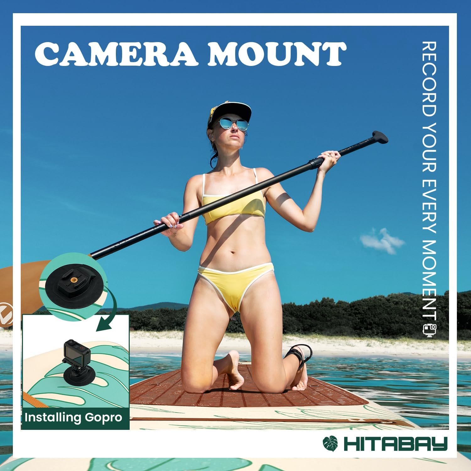 Inflatable Stand Up Paddle Board 10'6' All-Around SUP Kit - Lightweight (16 lbs), Stable & Durable, Camera Mount & Complete Accessories - SUP Board for Beginners & All Skill Levels