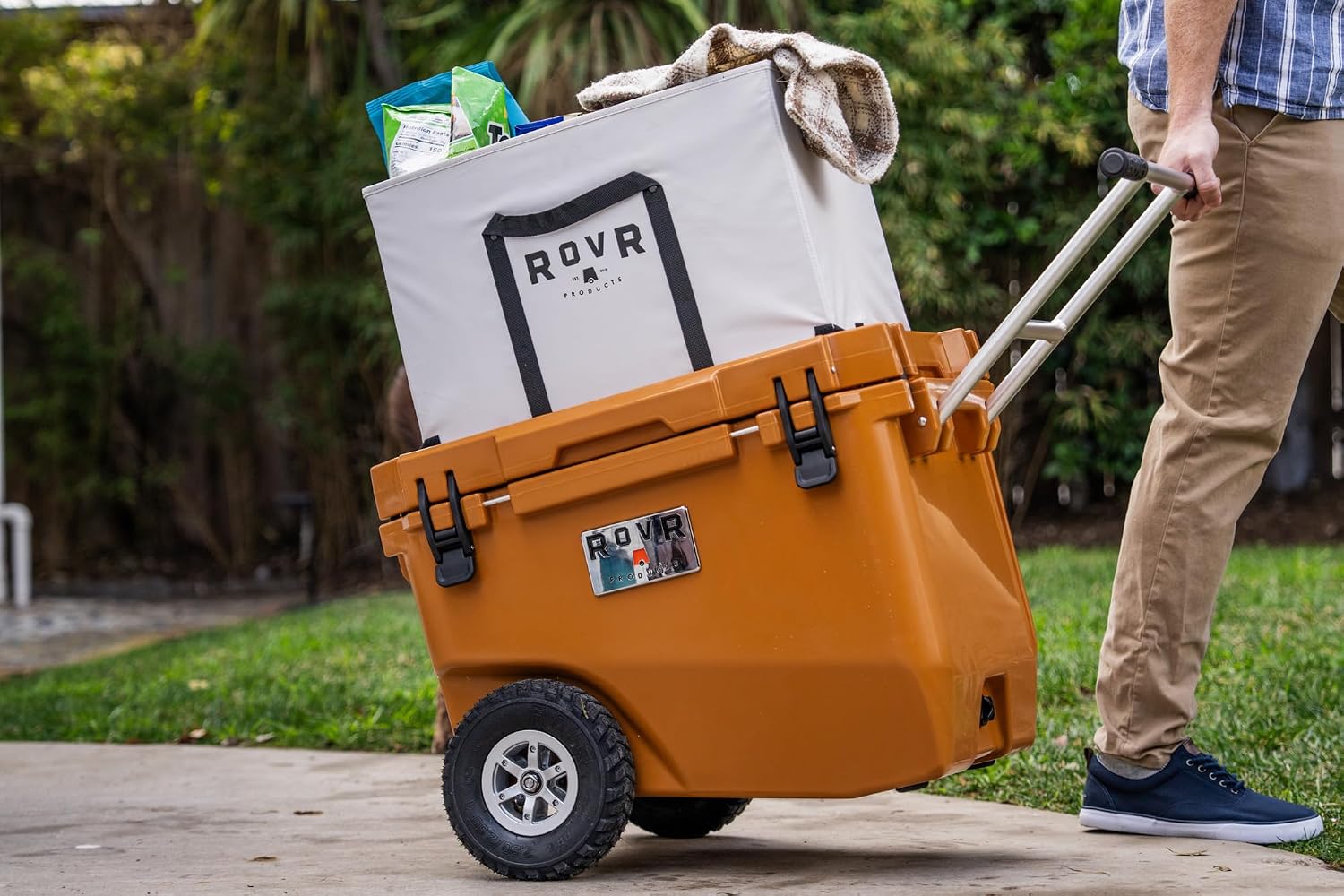 RovR Hard Cooler – Heavy Duty Insulated Cooler Box for Camping, Beach, Travel, Tailgating, Fishing, and Parties – Rugged Portable Cooler for Long Ice Retention