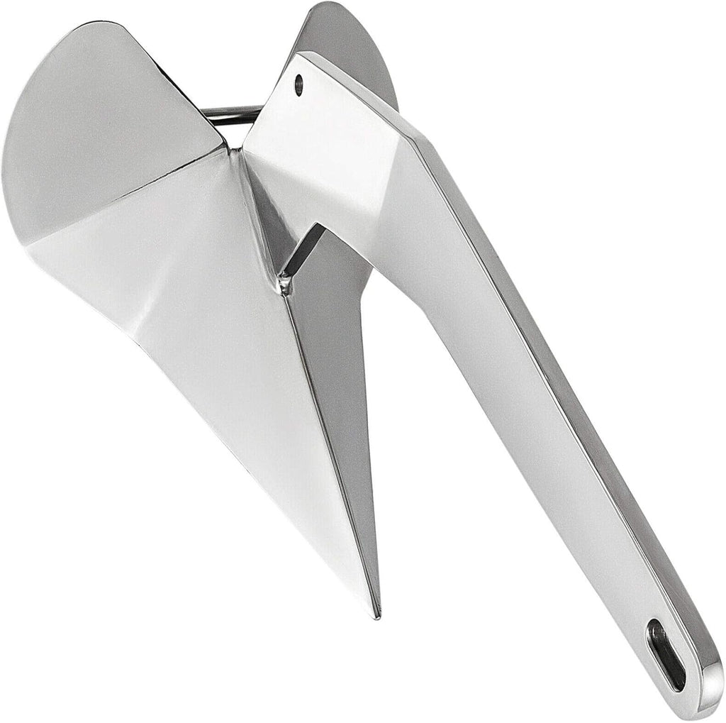 ISURE MARINE Stainless Steel Delta/Wing Style Boat Anchor Heavy Duty Triangular Anchor 11lb / 13lb / 16lb /17.5lb / 22lb / 33lb / 35lb Wing Style Triangle Anchor