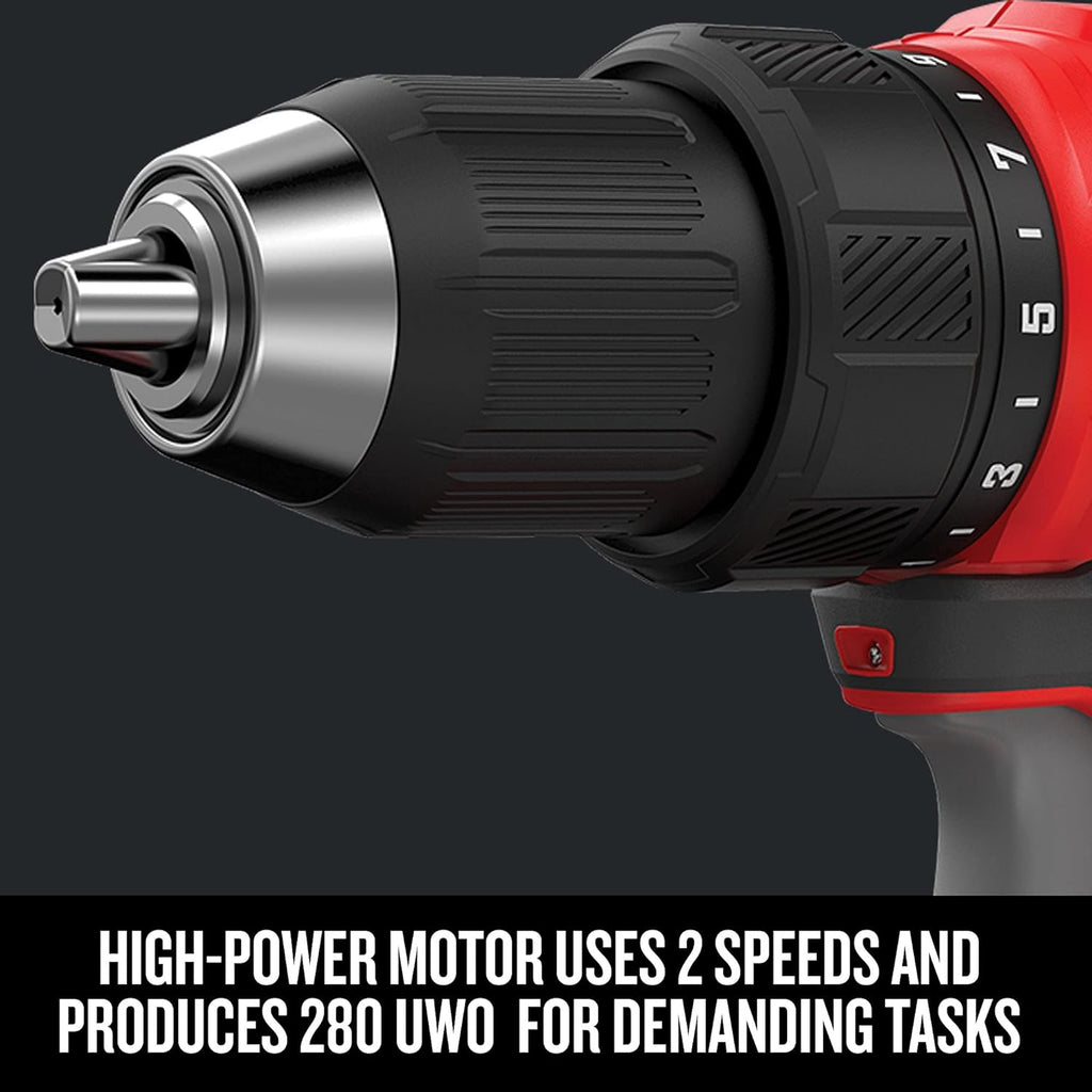 CRAFTSMAN V20 MAX Cordless Power Tool Kit, Circular Saw with 6 1/2 inch Blade, 1/4 inch Impact Driver, 1/2 inch Drill/Driver, LED Task Light, Battery and Charger Included (CMCK401D2AM)