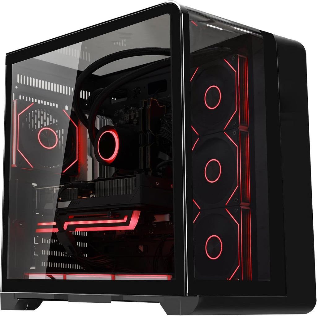 Astral Plus Prebuilt Gaming Tower PC - AMD Ryzen 7 9700X 8-Core 3.8 GHz -RTX 5070 12G GDDR7-16GB DDR5 RAM 6000 MHz-1TB PCIe SSD -850W PSU- WIFI & BT-360mm ARGB AIO-Windows 11 Desktop Computer-Black