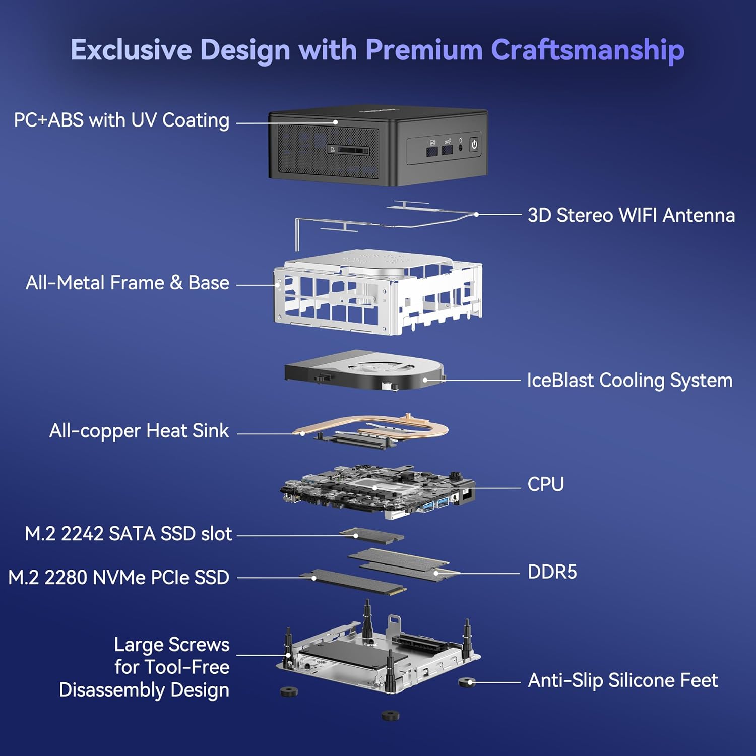 GEEKOM IT15, The Most Powerful AI Mini PC with Intel Ultra 9 285H(15th Gen) 99 Tops | 32GB DDR5, 1TB SSD | Arc 140T GPU | WiFi 7, 8K Quad Display, Win11 Pro, Video Editing, Coding, and Multitasking