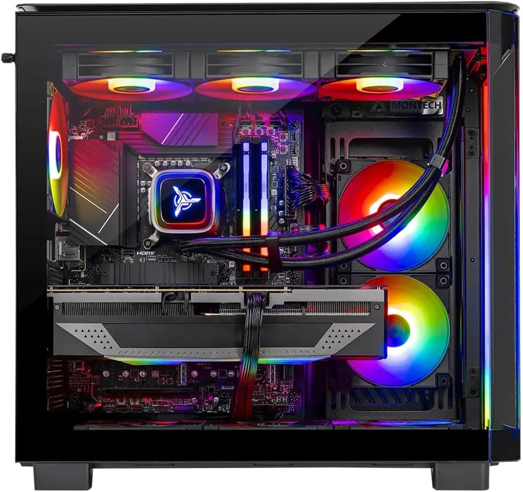 Skytech Gaming King 95 Gaming PC, AMD Ryzen 7 7800X3D 4.2GHz, AMD RX 9070XT 16GB VRAM, 1TB Gen4 NVMe SSD, 32GB DDR5 RAM 5600, 850W Gold ATX 3 PSU, 360 ARGB AIO, WI-FI 5, Windows 11, Desktop