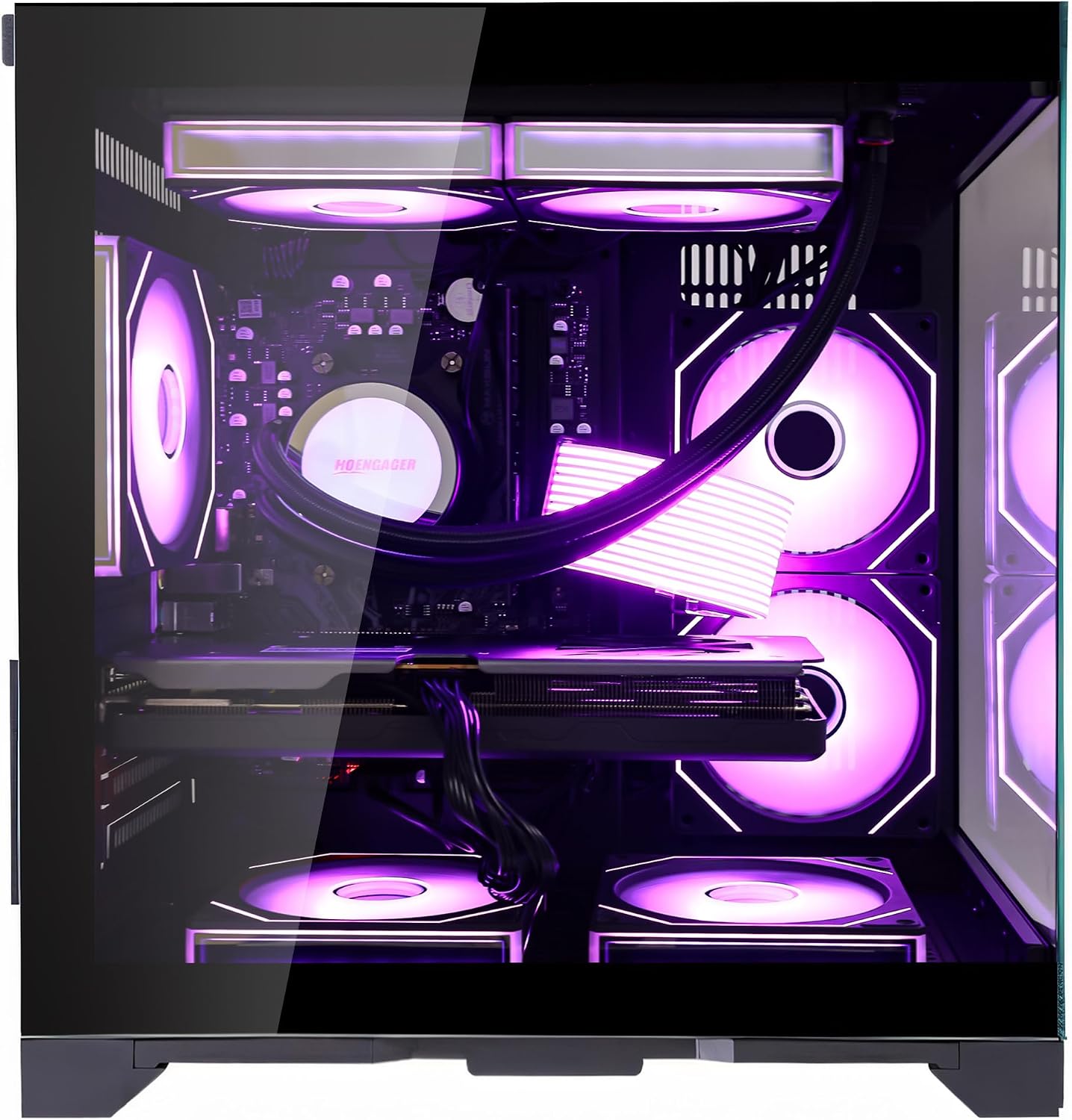Gaming PC Desktop -AMD Ryzen 7 5700X 3.4 GHz -GeForce RTX 5060 8GB -16GB DDR4 RAM -1TB PCIe SSD -240mm AIO Water Cooled & RGB Fans -WiFi & BT -Windows 11 Tower Computer-Black