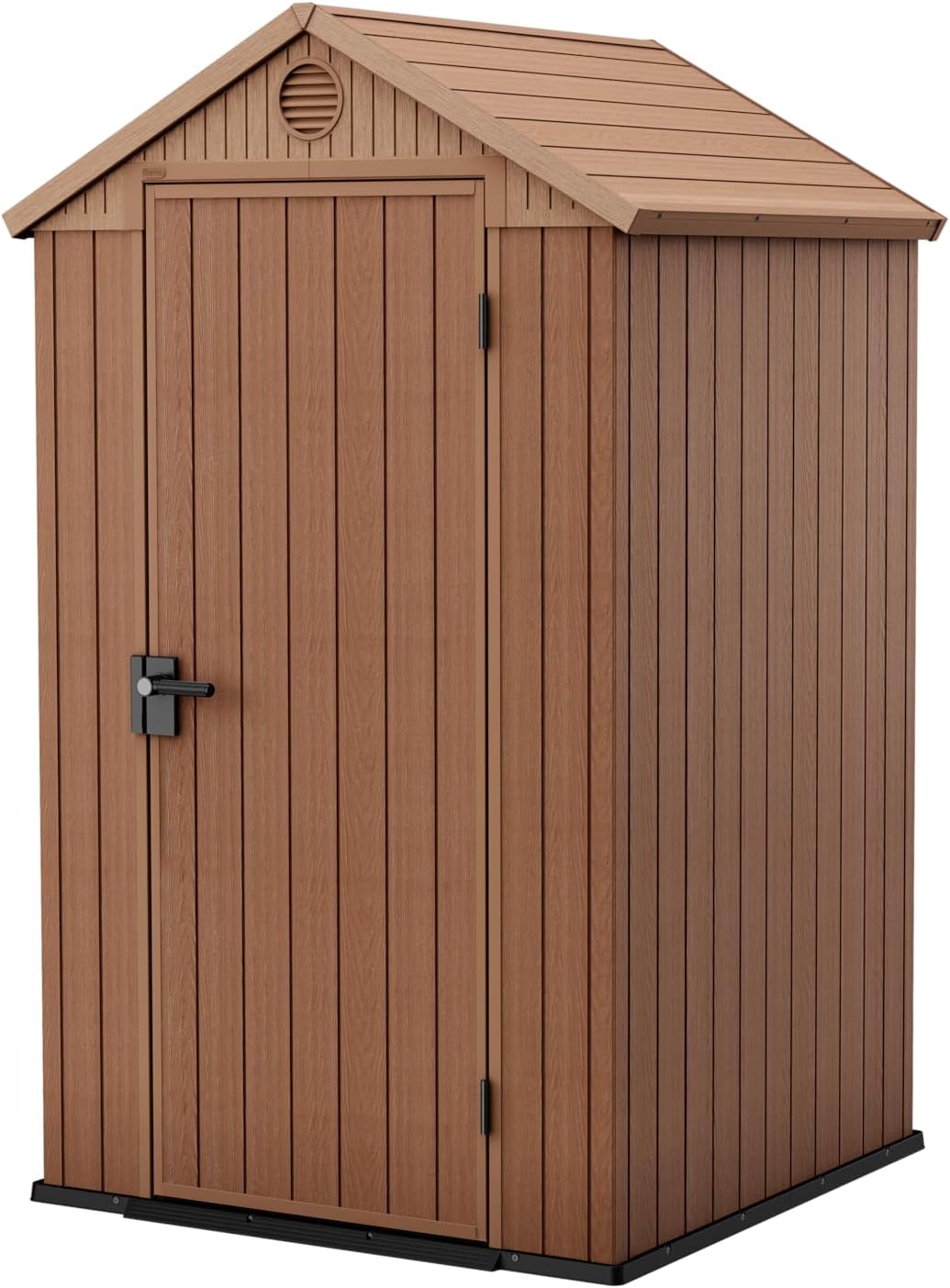 Keter Darwin 4x4 Garden Shed Wood Effect Finish Brown 1.400 m² 125.8 x 117 x 205H cm