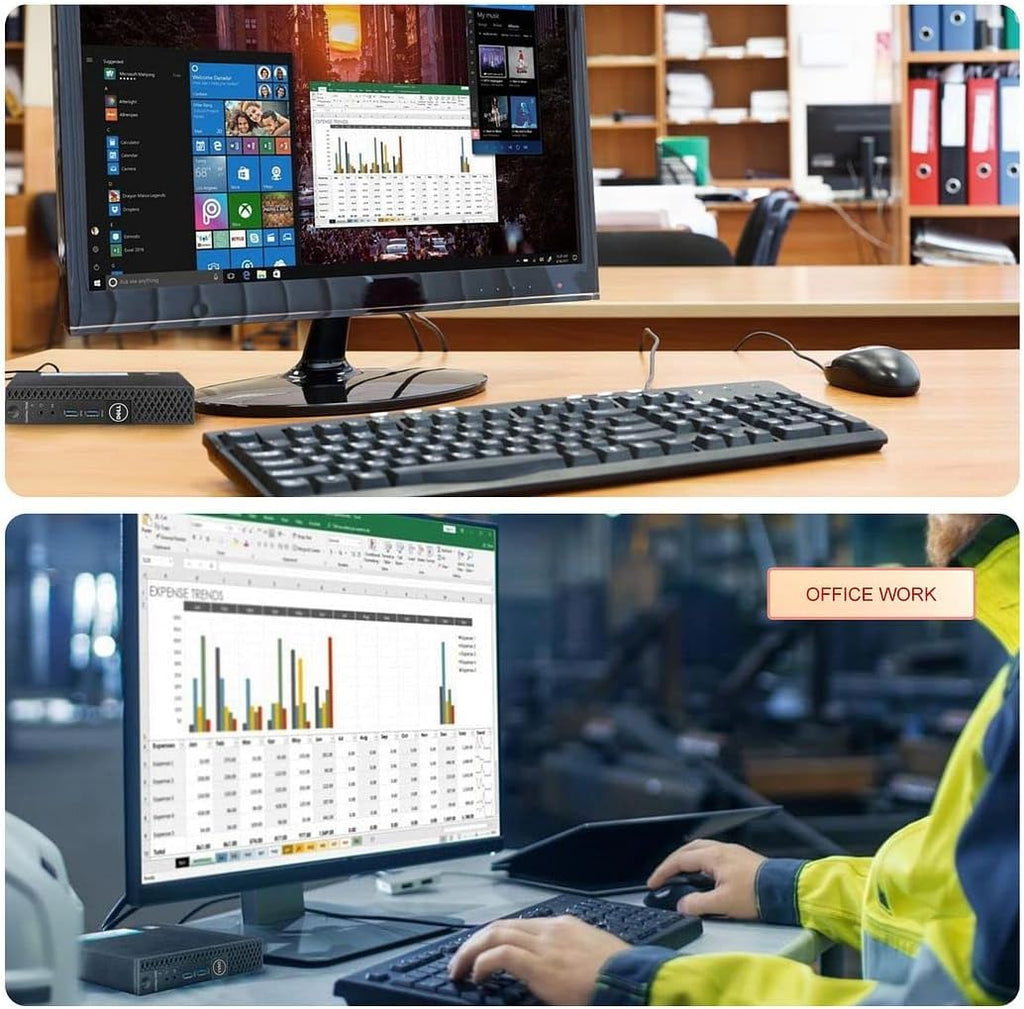 Dell Mini PC Windows 11 Micro Computer OptiPlex 3060 Desktop,i5-8500T 16GB Ram 512GB M.2 NVMe M.2 SSD,AX210 Built-WiFi 6E,HDMI Dual Monitor Support,Wireless Keyboard Mouse (Renewed)