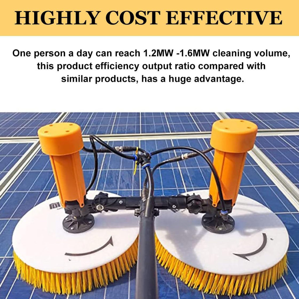 Solar Panel Electric Cleaning Tool, House Water Fed Pole Kit, Electric Water Fed Kit, Extendable Water Fed Pool Cleaning Brush and Other Cleaning Activities,7.5m