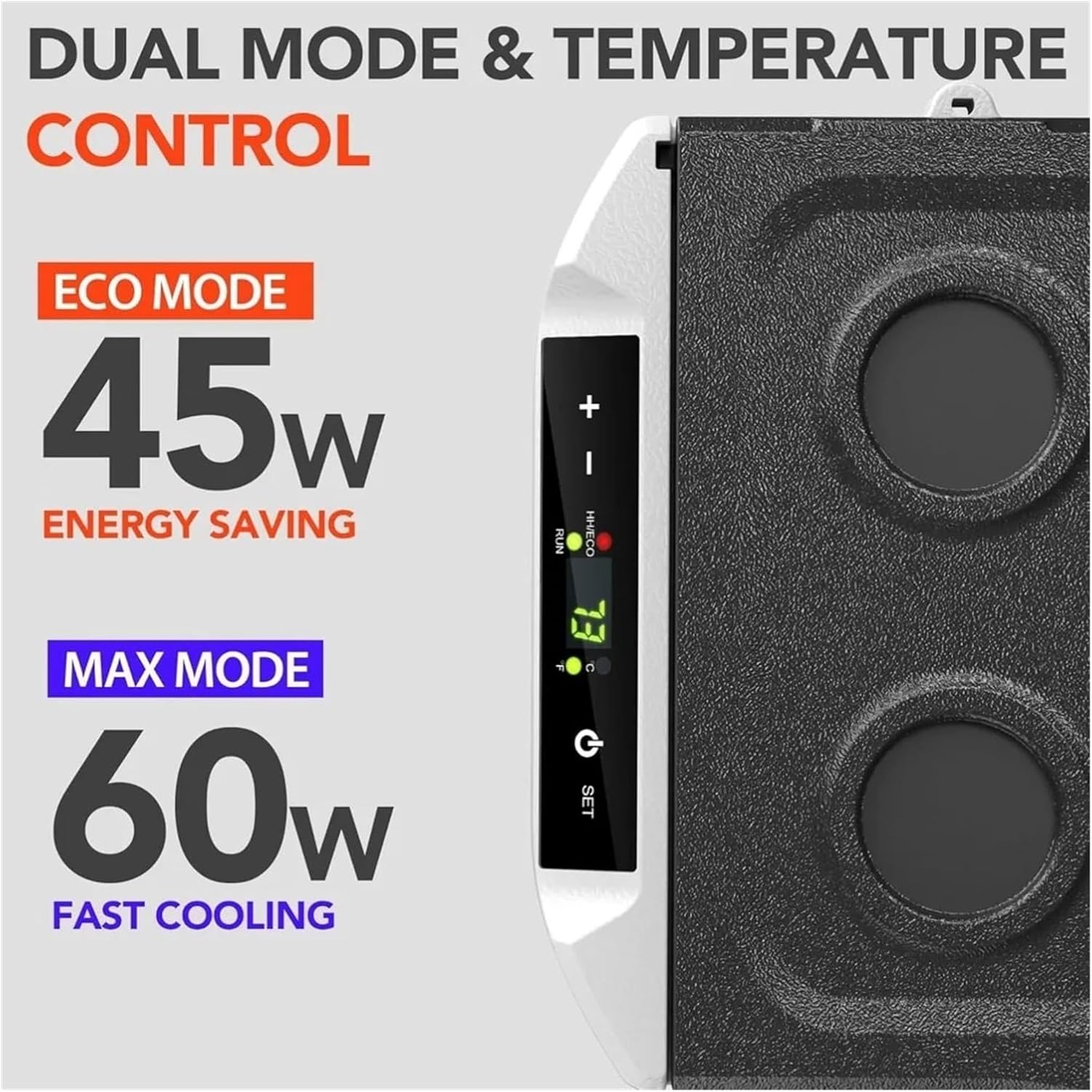 12V Car Refrigerator, 32QT (30L), 12V Compressor Electric Cooler -4 ° F~68 ° F, 12/24V DC And 110-240V AC, Used For Camping(32QT)