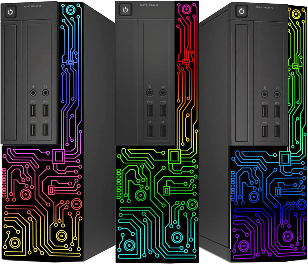 Dell OptiPlex Desktop Computer with RGB Lights Intel i5 Quad-Core Processor 8GB RAM 256GB SSD Windows 11 Pro WiFi, Gaming PC Keyboard & Mouse (Renewed)