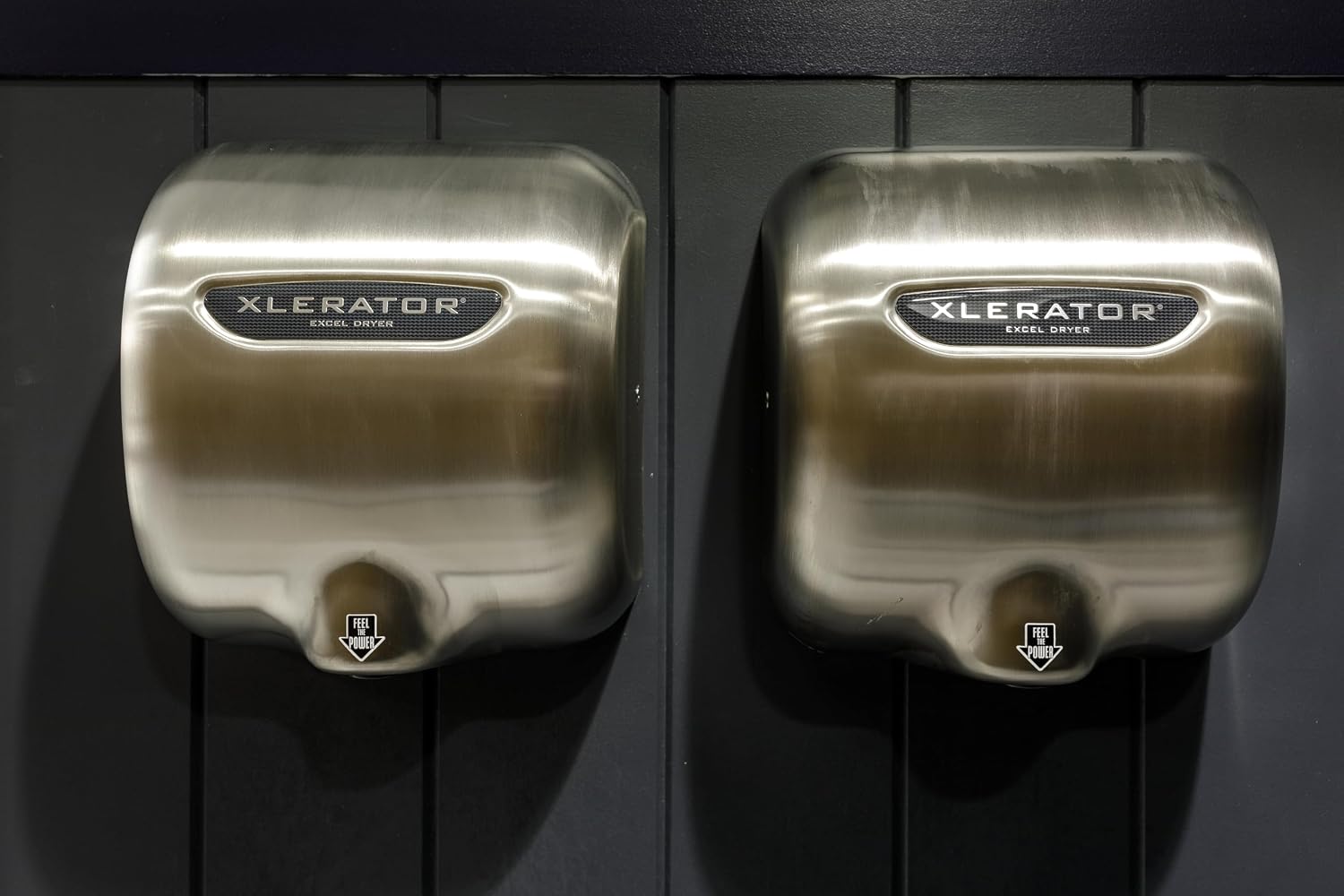 XLERATOR XL-SBX Automatic High Speed Hand Dryer with Brushed Stainless Steel Cover and 1.1 Noise Reduction Nozzle, 5.5 A, 277 V