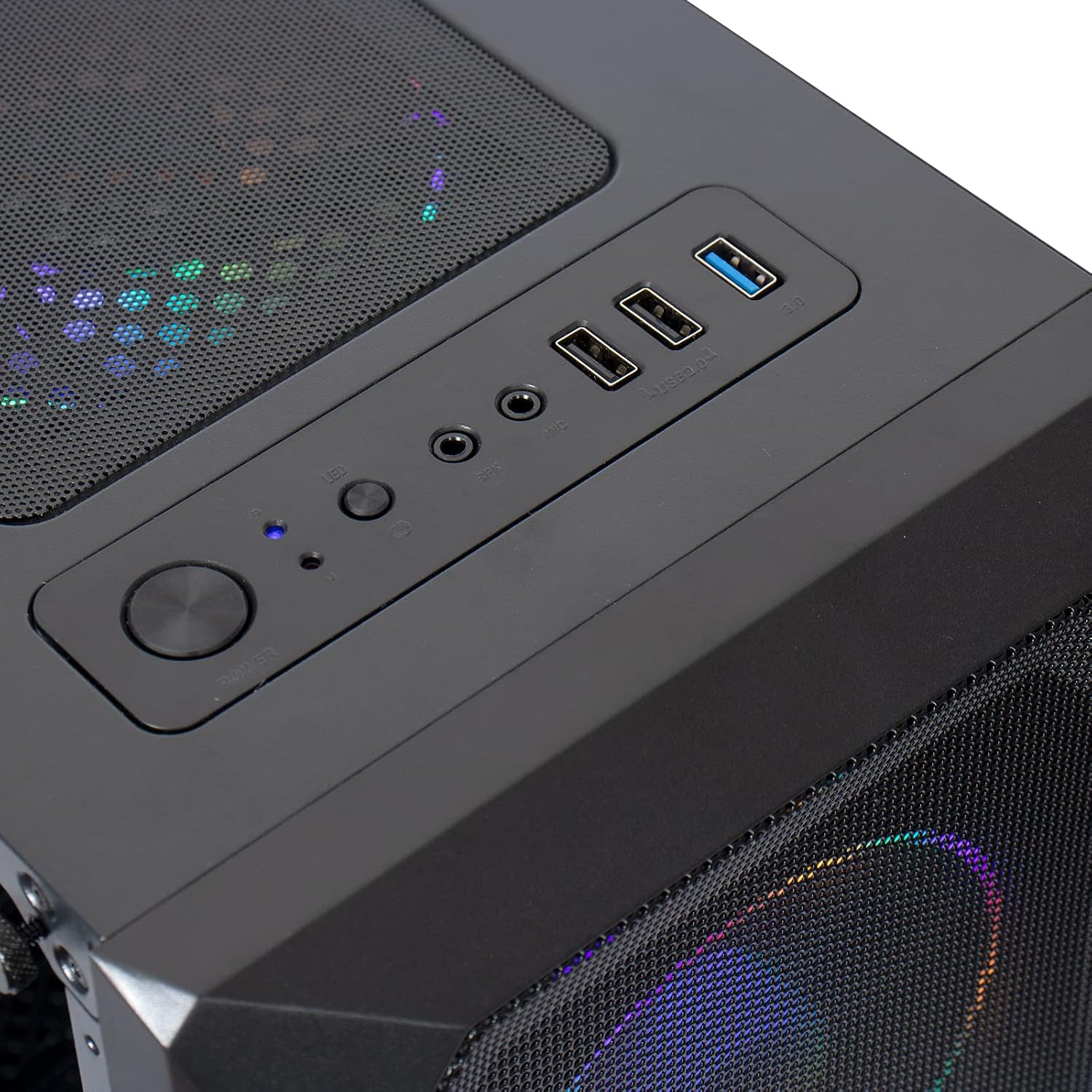 MXZ Gaming PC Desktop Computer, AMD Ryzen 5 5600, RTX 4060, 16GB DDR4, NVME 1 T SSD, 6RGB Fans, Win 11 Pro Ready, Gamer Desktop Computer(R5 5600| RTX4060)