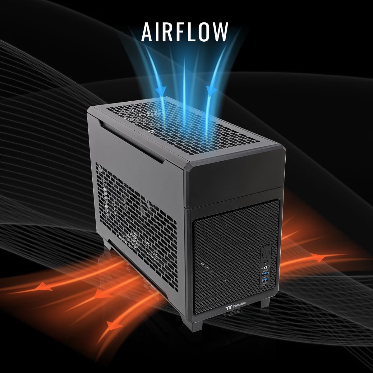 Thermaltake LCGS Traveler 7870 Mini-ITX Gaming PC (AMD Ryzen™ 7 7800X3D, ToughRam 32GB DDR5 6000MT/s RGB Memory, NVIDIA® GeForce RTX™ 5070, 2TB NVMe M.2, WiFi, Windows 11) TR1B-B850-570-LCS