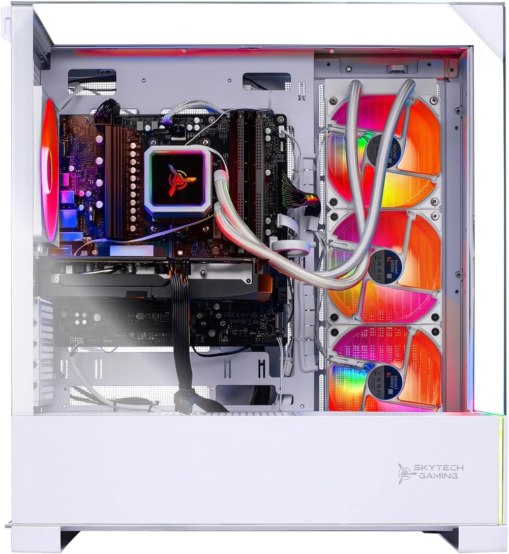 Skytech Gaming Archangel 5 Gaming PC, Intel Ultra 7 270K 5.4GHz, NVIDIA RTX 5070 12GB VRAM, 1TB NVMe SSD, 32GB DDR5 RAM 5600, 750W Gold PSU, 360 ARGB AIO, WI-FI 6, Windows 11, Desktop