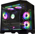 Ocean of Stars AI-Optimized Gaming PC, AMD Ryzen 7 7800X3D 4.2 GHz, RTX 5060 8G, 32GB DDR5 RAM 6000MHz, 1TB PCIe +1TB SATA SSD, 11AC WiFi,Windows 11 64-bit -Black
