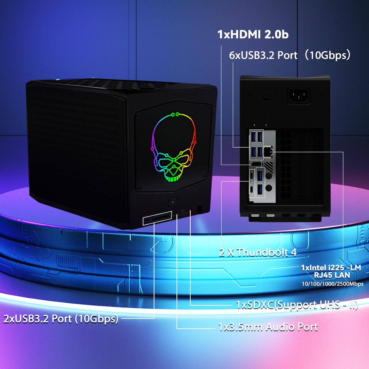 BRENUC NUC 11 Extreme NUC11BTMi9 Intel Core i9-11900KB(8C/16T,up to 4.9 GHz) Home & Business Mini Desktop UHD Graphics, WiFi 6E, Bluetooth 5.2, HDMI, USB 3.1, SD Card