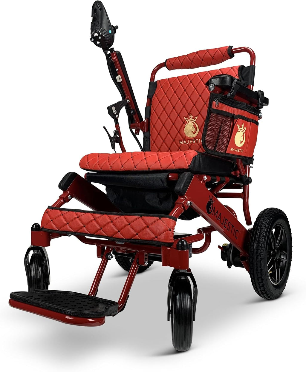 Lightweight Electric Wheelchair for Adults – Remote Controlled Foldable Power Chair – Portable Travel Mobility Aid