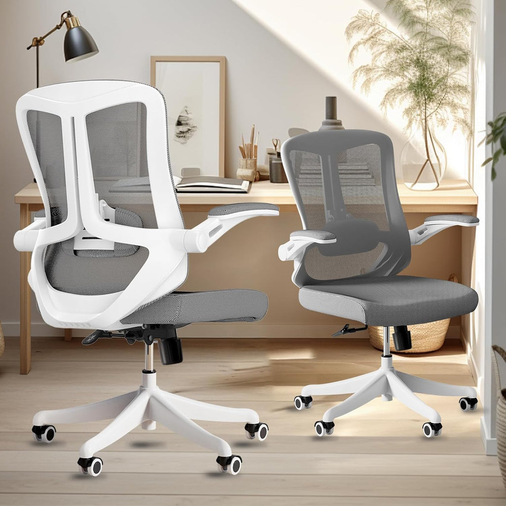 balmstar Ergonomic Office Chair Desk Chair - Mesh Computer Chair with 360° Swivel Wheels, Adjustable 90-130° Recline & Lumbar Support for Home Office, Supports up to 350lbs