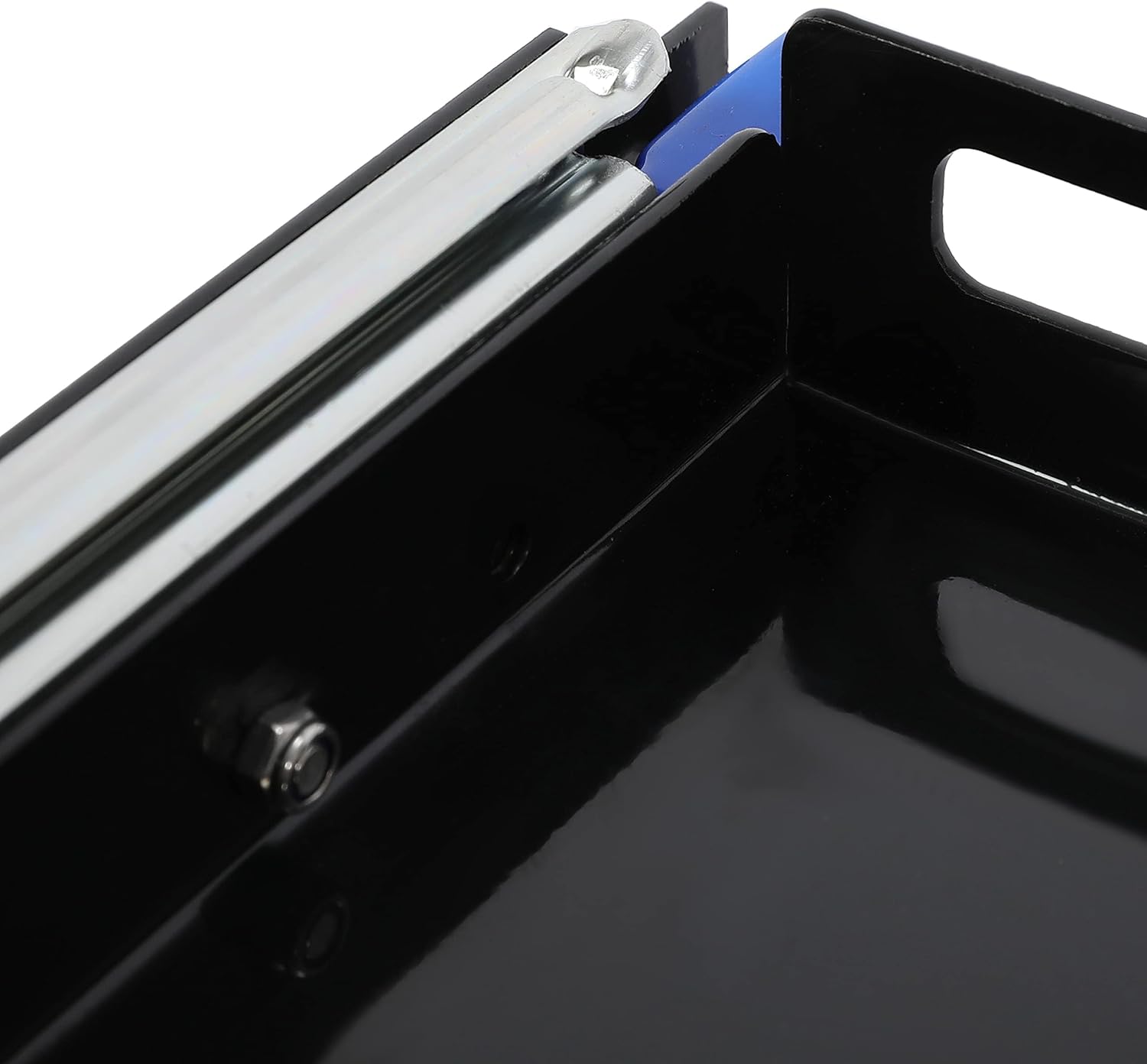 HECASA Fridge Slide Inner 29.3 x 18.7 In Portable Rail Draw Tray Slider For RV Pickup SUV Van Trailer Refrigerator Freezer Cooler Slide Out Powder Coated Steel