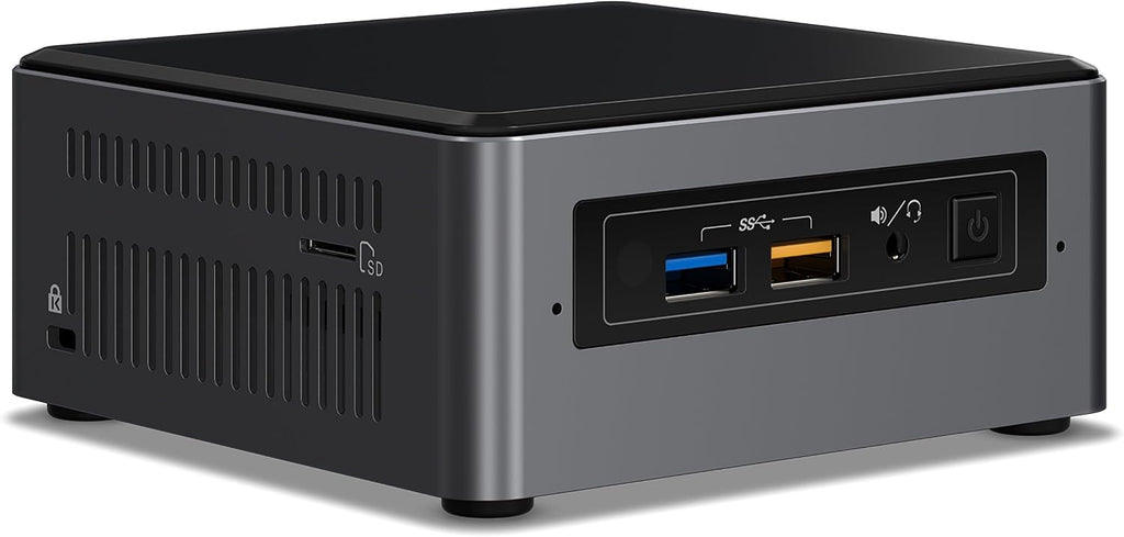 Intel NUC 7 Enthusiast A Mini PC with Windows 10 Intel Core i7 2TB HDD 32GB Optane Memory 8GB DDR4 Gunmetal (BOXNUC7i7BNHXG)