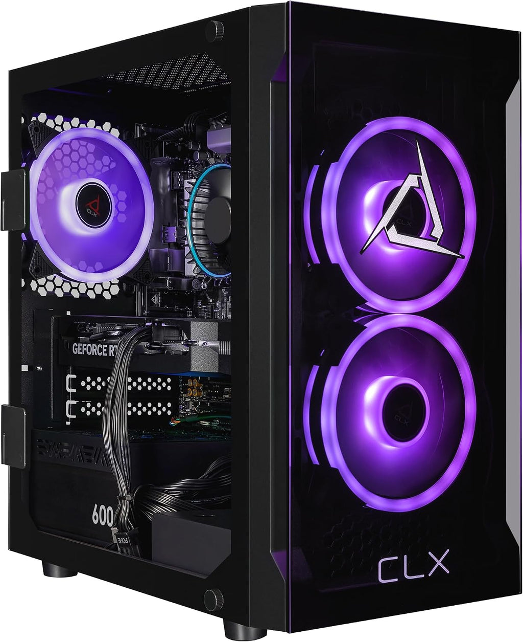 CLX Set Gaming PC - Intel Core i5 14400F 2.5GHz, GeForce RTX 5060, 2TB NVMe M.2 SSD, 32GB DDR5 RGB Memory, CPU air Cooler, WiFi, Windows 11 Home, Black