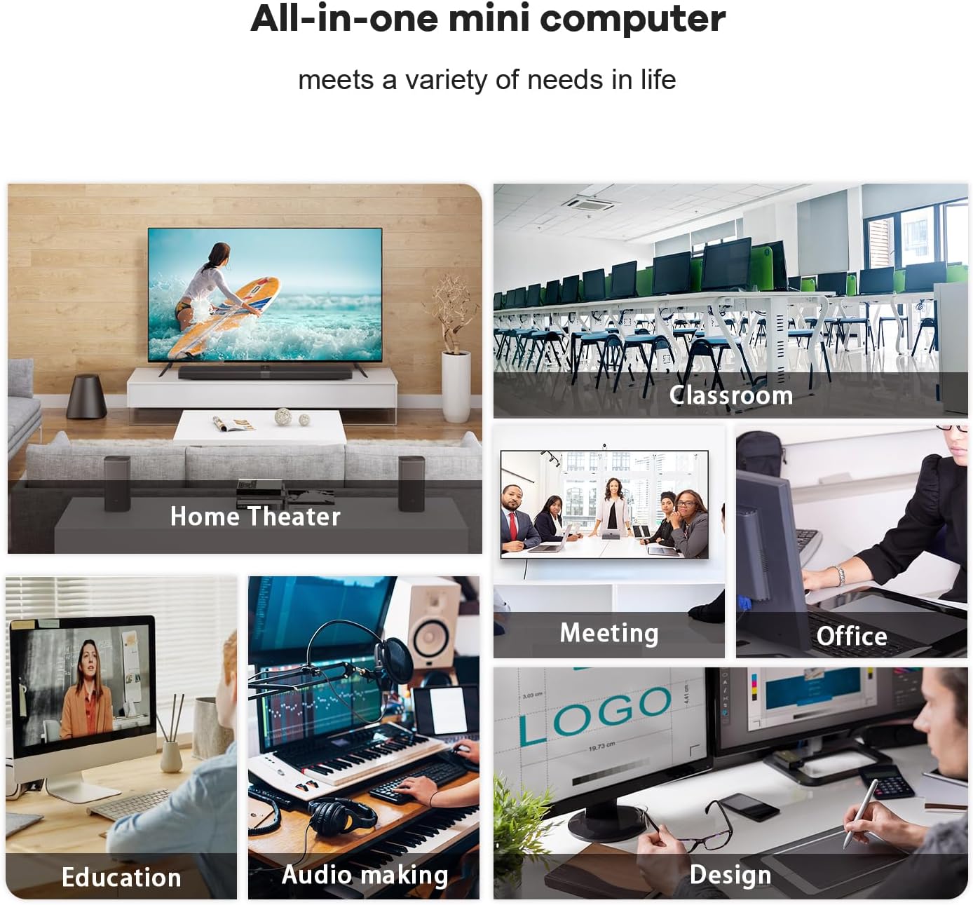 Beelink SER5 Mini PC, AMD Ryzen 5 5500U (6C/12T, up to 4.0GHz), Mini Computer with 16G DDR4 RAM 500GB M.2 2280 NVMe SSD, Micro PC Support 4K Triple Display/WiFi6/BT5.4/2.5G LAN