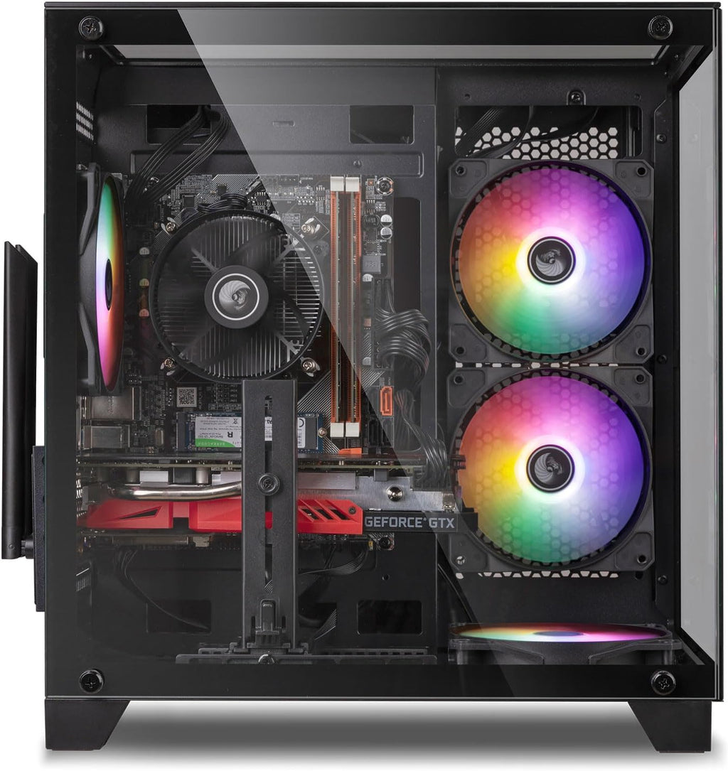ZER-LON Gaming PC Desktop Computer, Intel Core I5 up to 3.6GHz, RX 560 4G GDDR5, 16G RAM, 512GB SSD, WiFi 5.0, Prebuilt Gaming PC Tower Computer with 5 RGB Fan