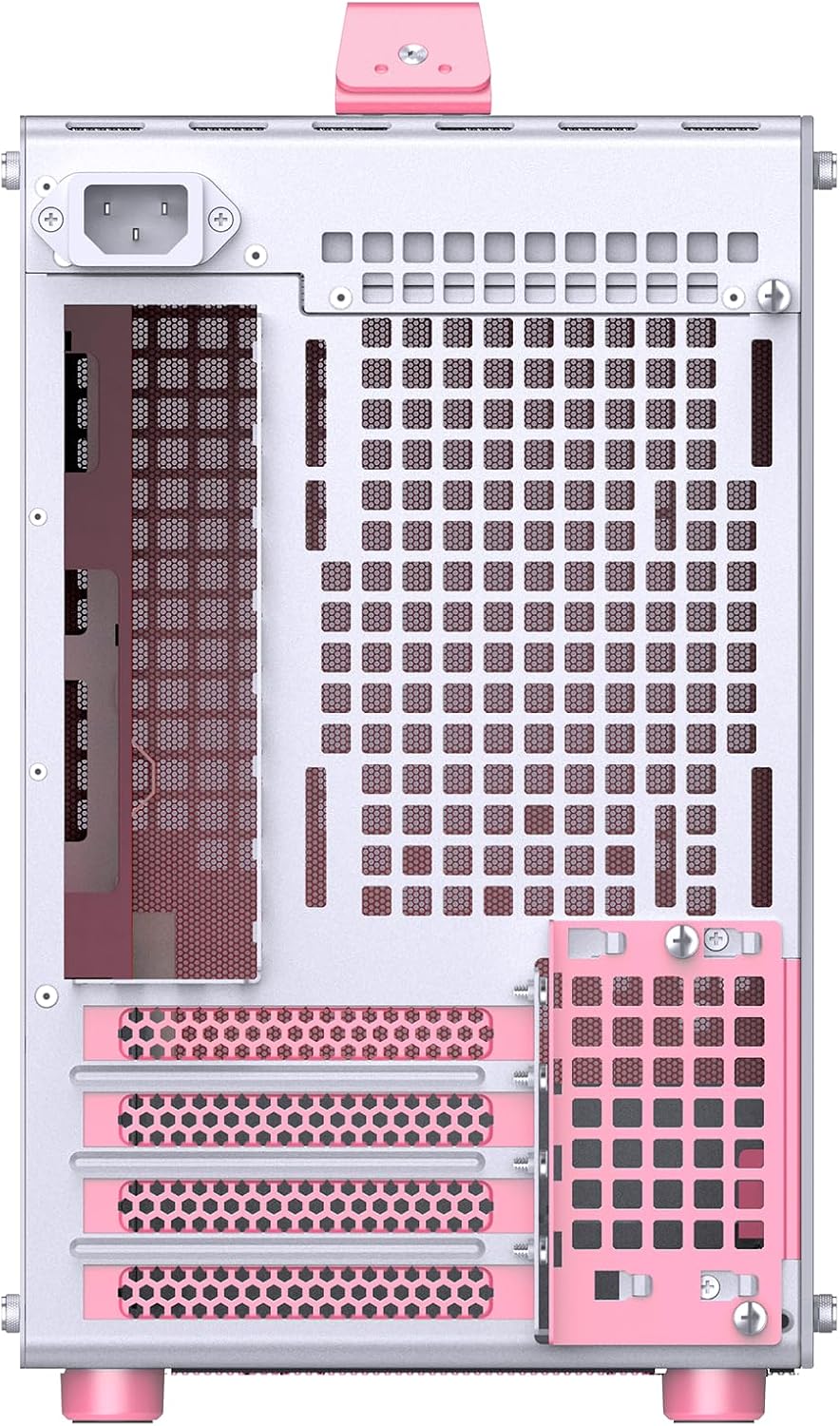 JONSBO/JONSPLUS Z20 Pink/White Micro-ATX Mini Tower Pc Case,with Detachable Carrying Handle, Mini Size, High-Performance Hardware Compatible, Support 240AIO, H160mm Cooler