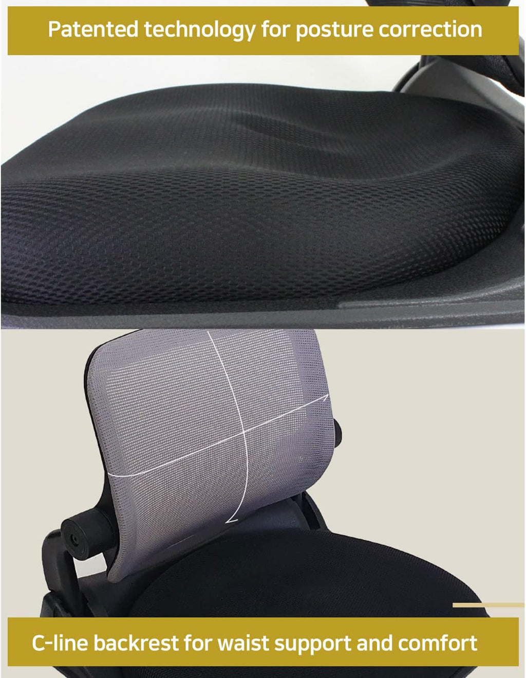 Patented Floor Chair with Back Support - Foldable Orthopedic Floor Chair for Adults/Children - Japanese Legless Seat for Meditation, TV, Pelvic Adjustment - Recliner with Back Support (Black)