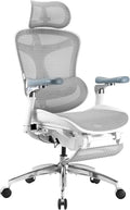 SIHOO Doro C300 Pro Ergonomic Office Chair with Footrest, Ultra-Soft 6D Armrests, Dynamic Lumbar Support, and Seat Depth Adjustment for Office (Grey)