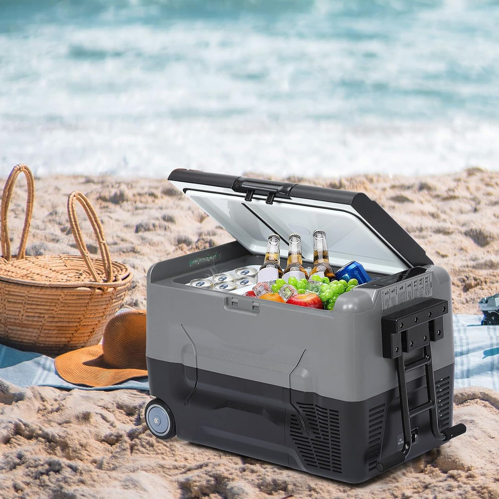 Car Refrigerator 12/24Volt DC, Portable Freezer, RV Car Fridge APP Control, 37 Quart -4℉-68℉ Portable Refrigerator for Camping, Outdoor, Travel, Fishing or Home Use