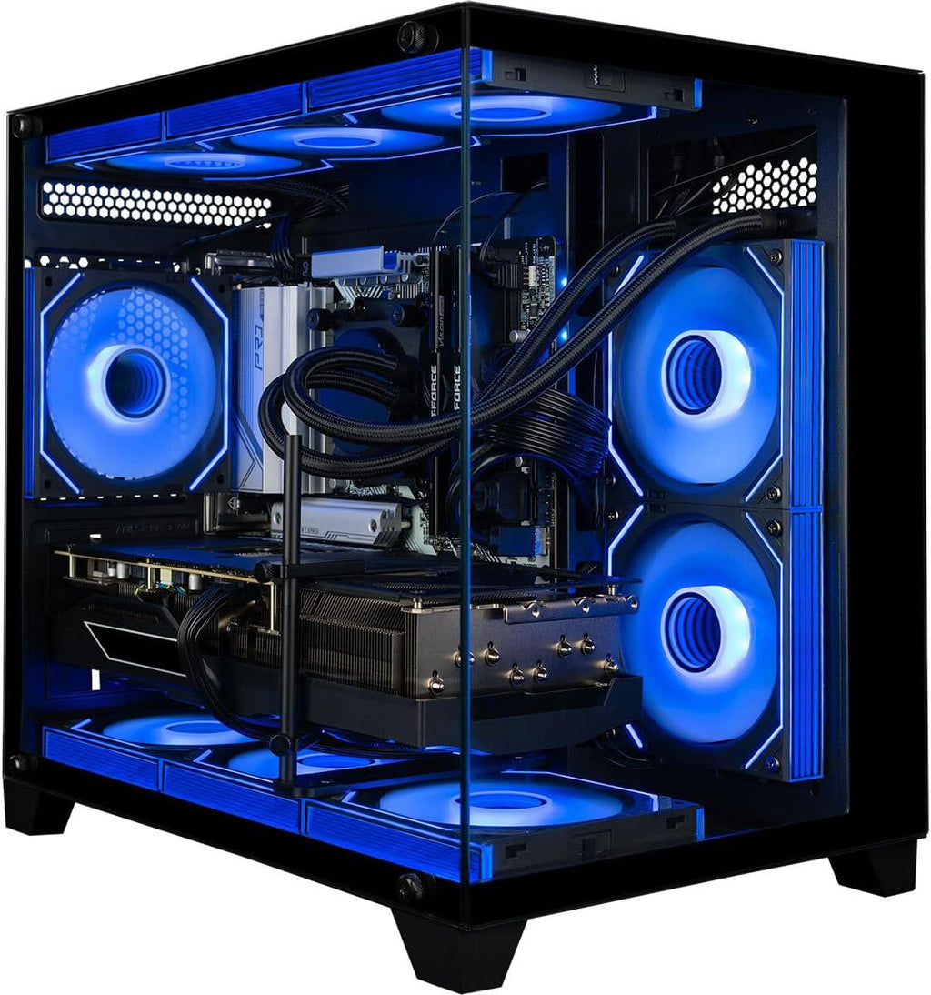 Panorama RTX 5080, 20-Core Ultra 7 265KF, 64GB DDR5 RAM, 2TB NVMe SSD, Liquid Cooled Gaming Desktop PC w/Windows 11 Pro, 3-Year Warranty, RGB Keyboard+Mouse, Internal Wi-Fi 6E, RJ45, 3X DP & HDMI