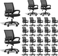 Ergonomic Office Chair 24P - 330Lbs, Breathable Mesh Computer Desk Chair with Lumbar Support & Armrest, Rolling Swivel Adjustable Tilt Lock for Home Office/Gaming, Bedroom Study