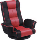 360 Degree Swivle Adjustable Floor Chair, Chaise Lounge Indoor, Folding Lazy Sofa with Armrests and Side Pocket Adults Gaming Chairs for Living Room, Bedroom Factory Price 201 (BK-RE)