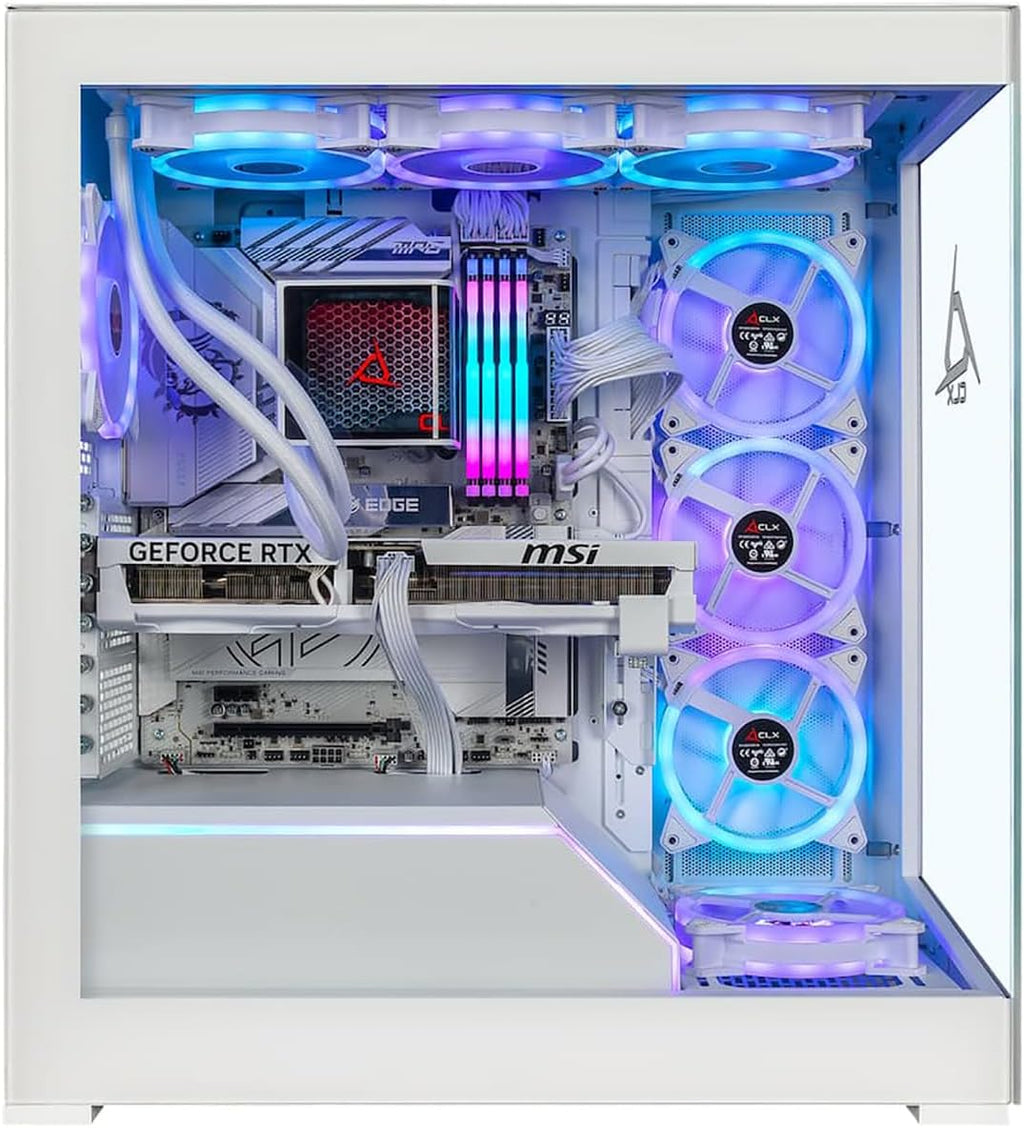 CLX Horus Gaming PC - Intel Core Ultra 9 285K 3.7GHz, GeForce RTX 5080, 4TB NVMe M.2 SSD, 192GB DDR5 RGB Memory, 360mm AIO, WiFi, Windows 11 Home, White