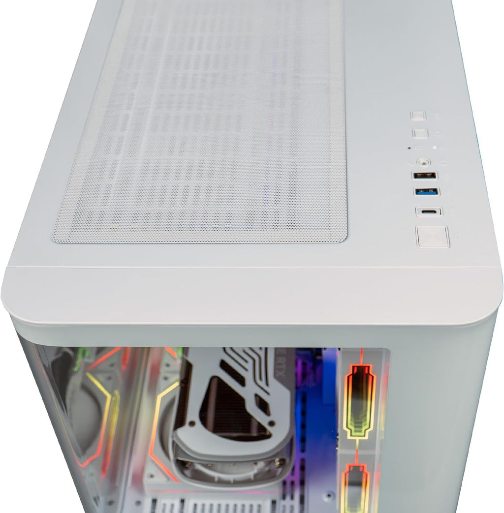 ViprTech Reaper 4.0 Gaming PC - AMD Ryzen 7 8700F (5.0Ghz Liquid Cooled), RTX 5070 12GB, 32GB DDR5 RAM, 2TB NVMe SSD, 800W Gold, VR-Ready, WiFi BT, Win 11, Desktop Computer Prebuilt, White