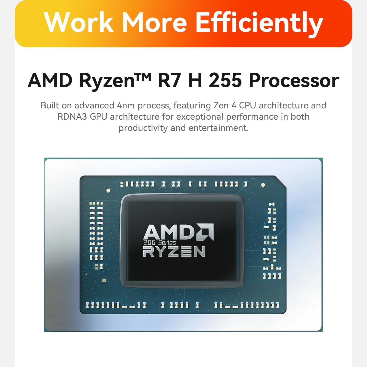 Beelink SER9 Mini PC, AMD Ryzen R7 H 255 (8C/16T, Up to 4.9GHz) Mini Desktop Computer 32GB LPDDR5X RAM 1TB M.2 PCle 4.0 SSD, USB4.0/ Triple Display/ WiFi6/ BT5.2/2.5G LAN Mini Computer
