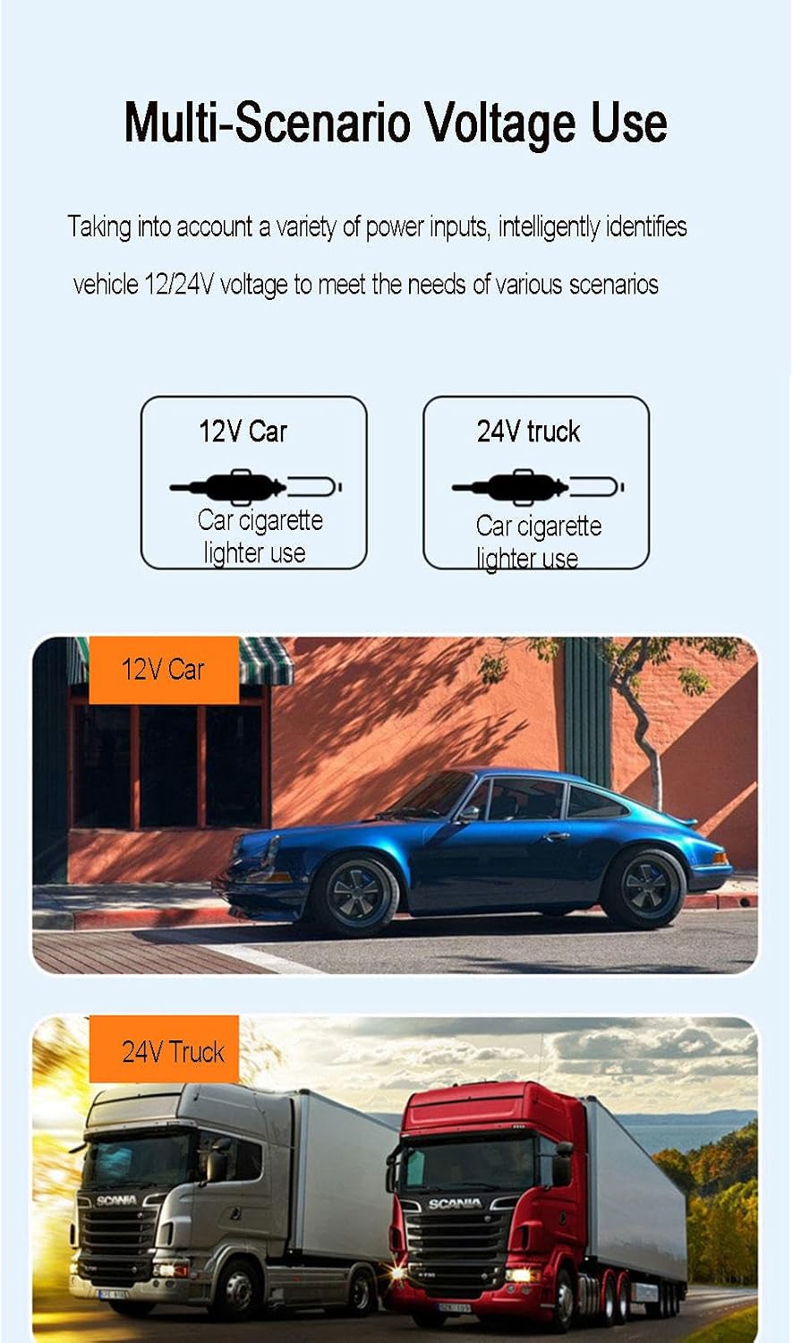 Car Refrigerator 12V/24V Refrigeration Insulation Box Car Refrigerator 20 Liter Capacity Portable Electric Car Cooler for Car, RV, Truck Van Boat Camping Travel