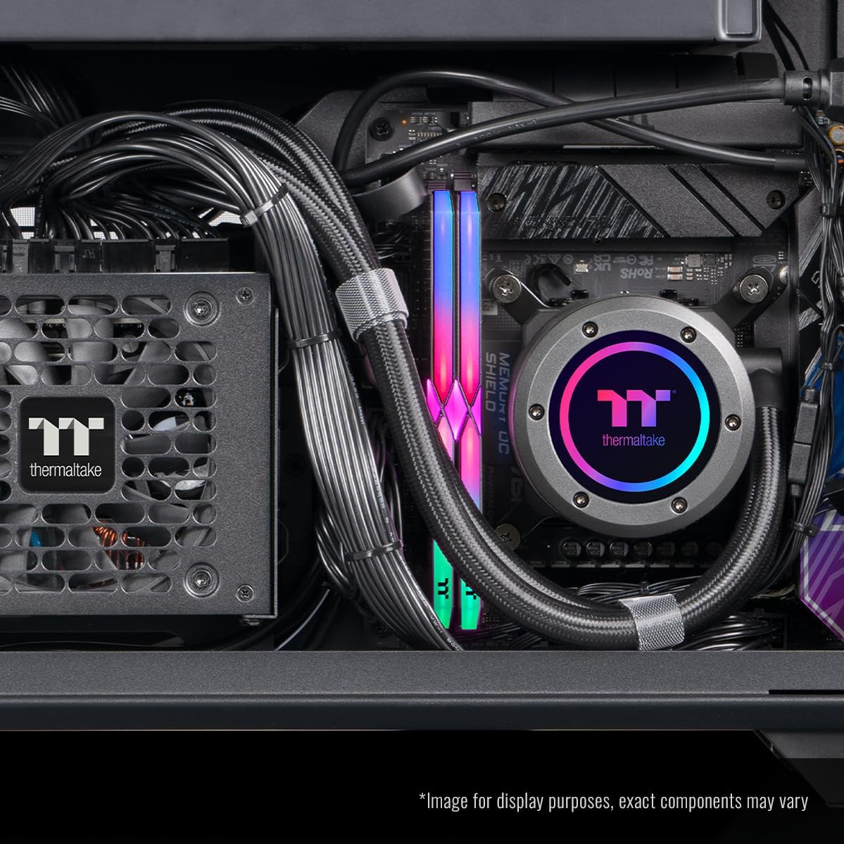 Thermaltake LCGS Traveler 7870 Mini-ITX Gaming PC (AMD Ryzen™ 7 7800X3D, ToughRam 32GB DDR5 6000MT/s RGB Memory, NVIDIA® GeForce RTX™ 5070, 2TB NVMe M.2, WiFi, Windows 11) TR1B-B850-570-LCS