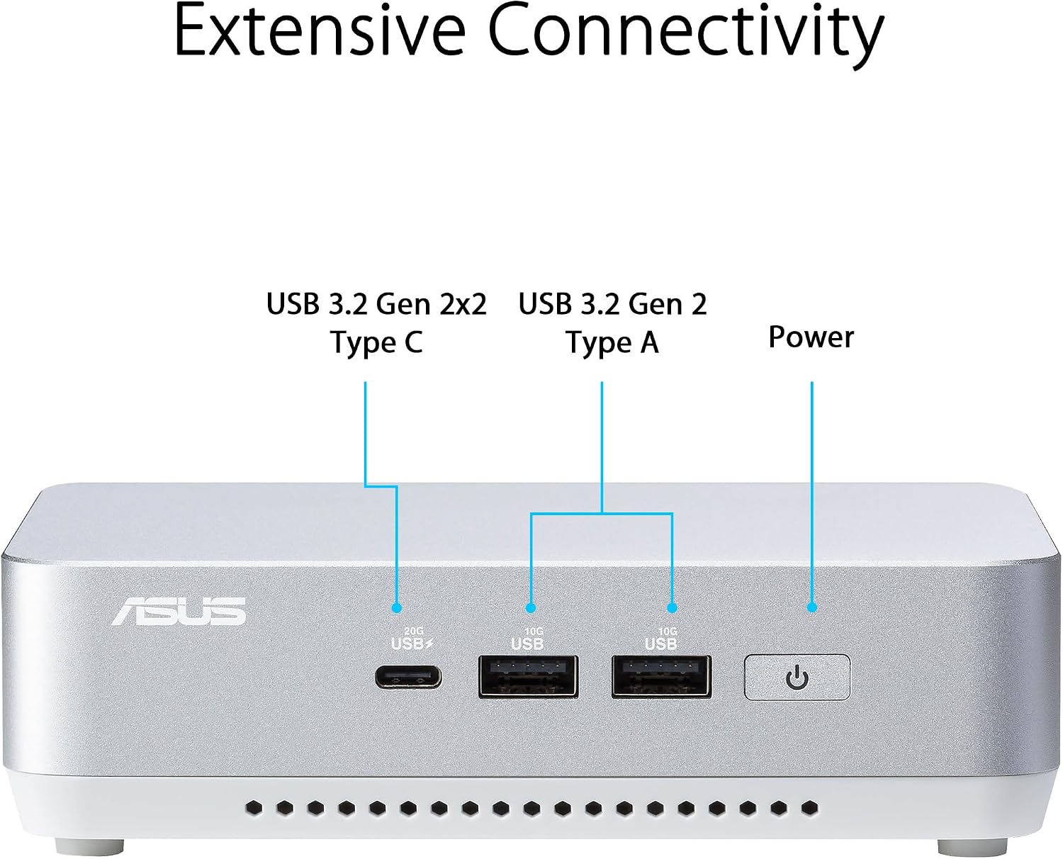 ASUS NUC 14 Pro+ Full System Mini PC with Intel 14th Gen Core Ultra 9 185H, 32GB DDR5 RAM, 1TB PCIe G4x4 NVMe SSD, Thunderbolt 4, Win 11 Home, Silver Aluminum Chassis, VESA Mount Included