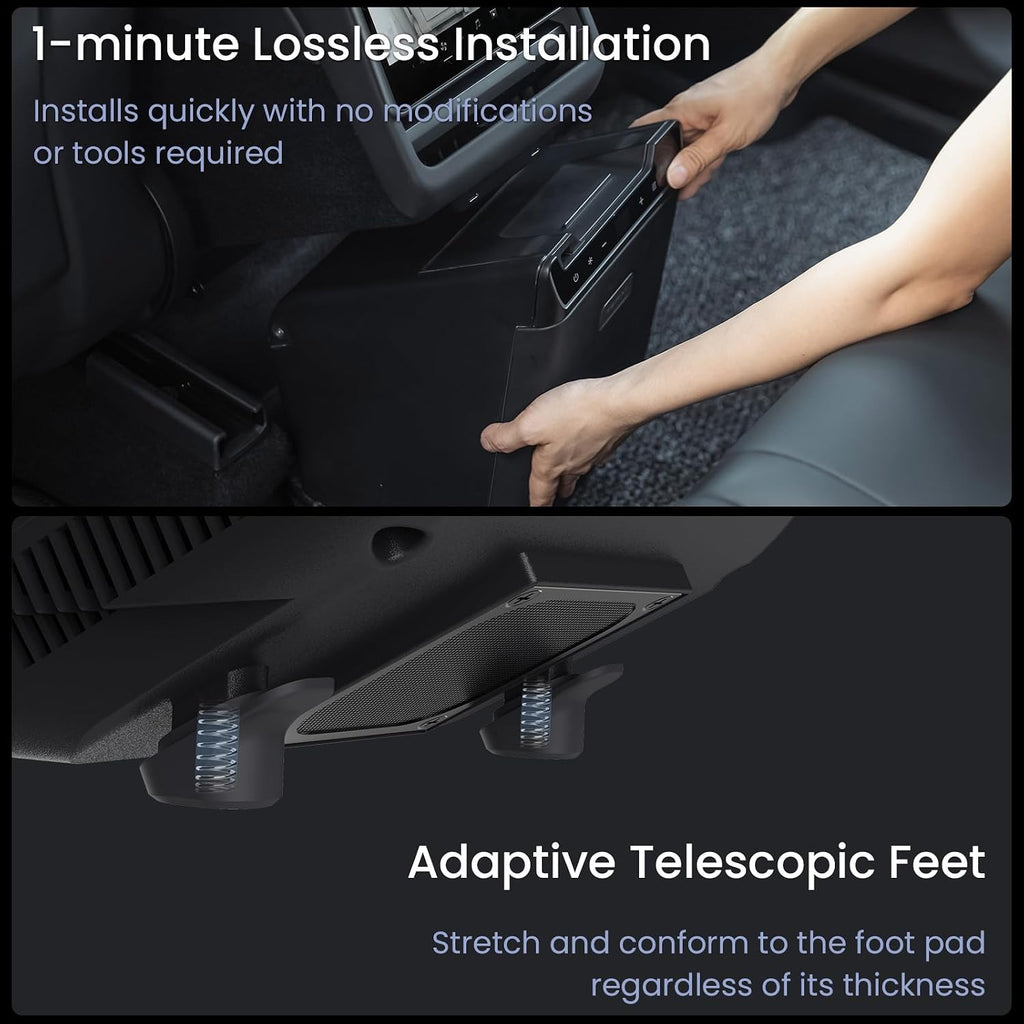 Car Refrigerator for Tesla Model Y Juniper, Rear Center Console Fridge for Model Y 2026~2025, Cooler & Warmer, Portable Freezer for Camping Commuting Sports & Traveling