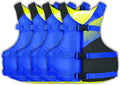 Stohlquist Universal Fit Adult Life Jacket PFD (4 Pack) Coast Guard Approved, for Men and Women 90+ lbs, Lightweight Neoprene and Adjustable, Ideal for Boating, Kayaking & Water Sports