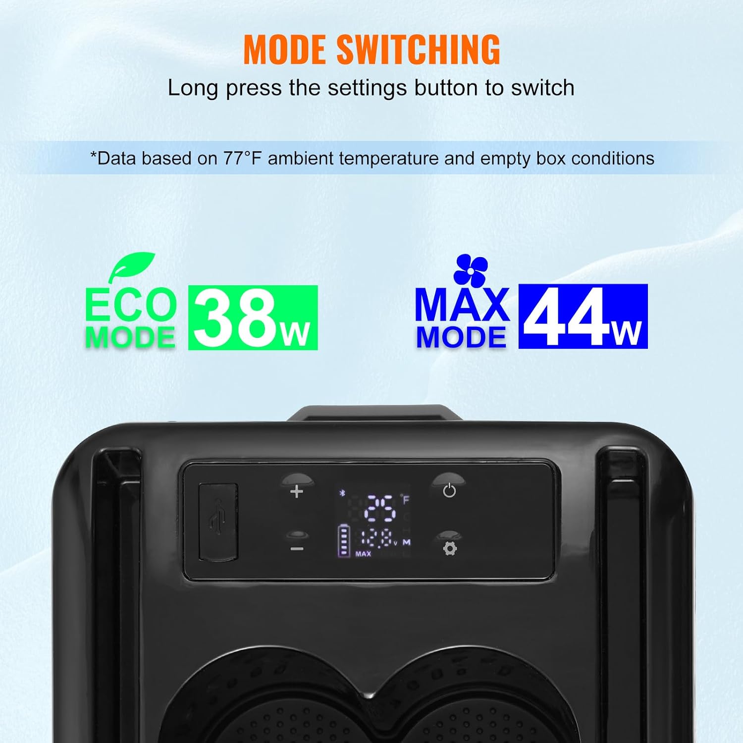 VEVOR Car Refrigerator, 12 Volt Car Armrest Refrigerator Fridge, 15 L Single Zone Portable Freezer, -4℉-68℉ Adjustable Range, 12/24V DC and 100-240V AC Compressor Cooler for Outdoor, Camping