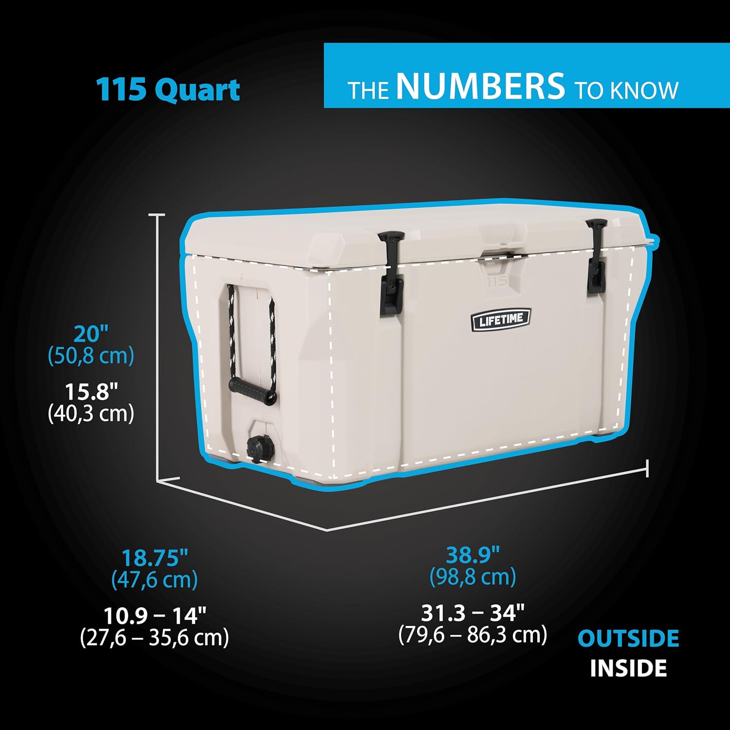 Lifetime Hard Cooler, High Performance Ice Chest