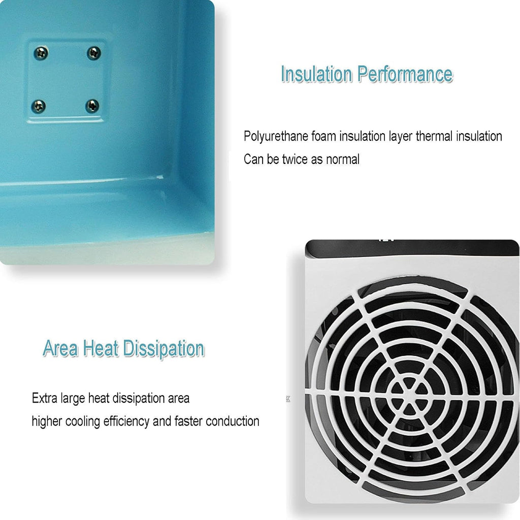 Car Cooling and Heating Box, 4L Mini Car Refrigerator for Home, Car Portable Car Fridge 12V/220V Electric Coolers for Food, Drinks, Skincare, Beauty, Makeup, Camping,Pink