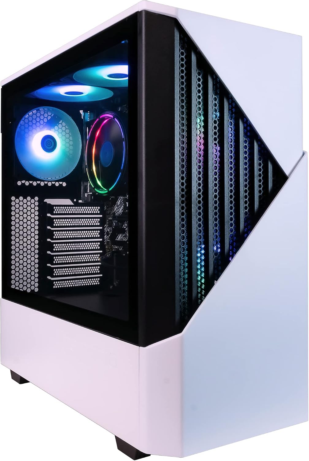 Periphio Castle Prebuilt Gaming PC - AMD Ryzen 7 5700G CPU (4.6GHz Turbo) | Radeon Vega 8 iGPU (4GB) | 1TB M.2 NVMe SSD Storage | 16GB DDR4 RAM | Windows 11 Gaming Desktop Computer | 5G-WiFi + BT…