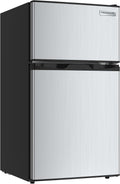 Frigidaire 3.2 Cu Ft Double Door Top Freezer Refrigerator, Stainless